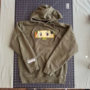 Hunter x Hunter X Hypland Gon Freecss Olive Green Hoodie